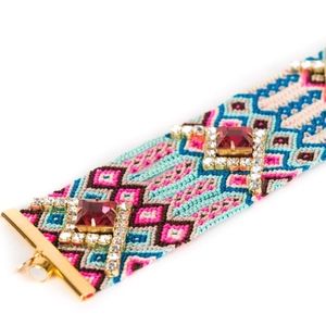 💕2x HP💕 Friendship bracelet swarovski crystals